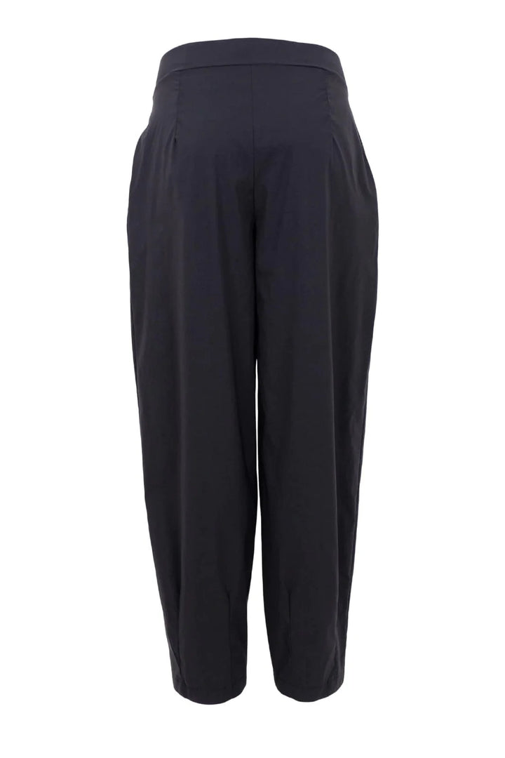 Black Colour - Davina Barrel Pants - Black