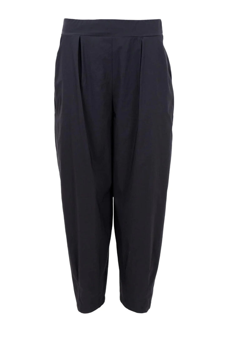 Black Colour - Davina Barrel Pants - Black