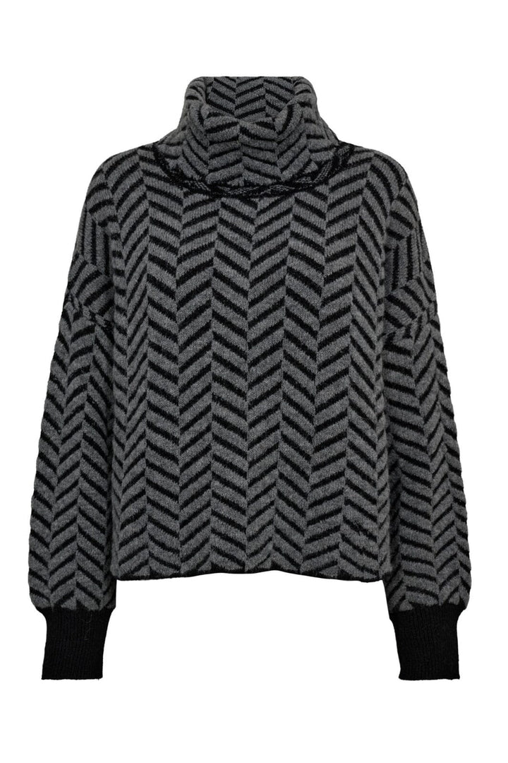 Gossia - Gina Sweater - Black Grey Mix