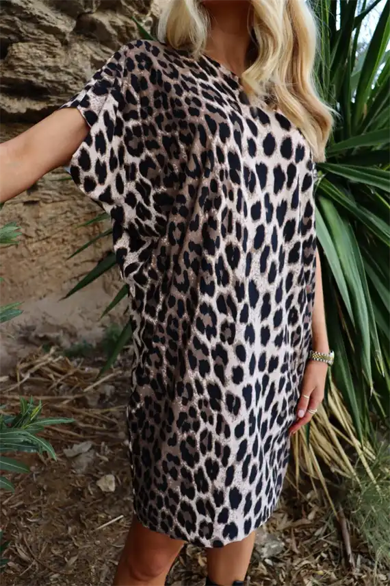 Liberte - Alma Tunic - Big Lux Leo Fossil