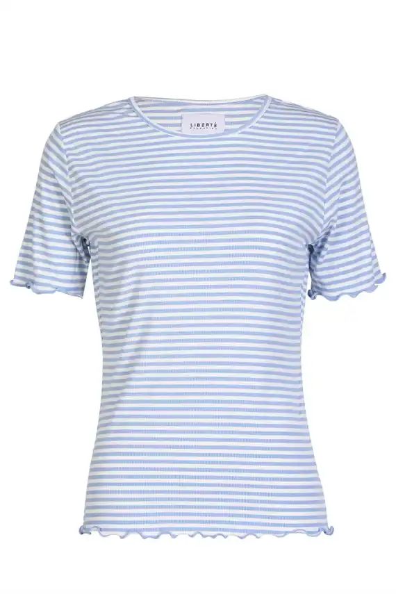 Liberte - Natalia SS - Blouse - Light blue White Stripe