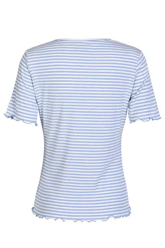 Liberte - Natalia SS - Blouse - Light blue White Stripe