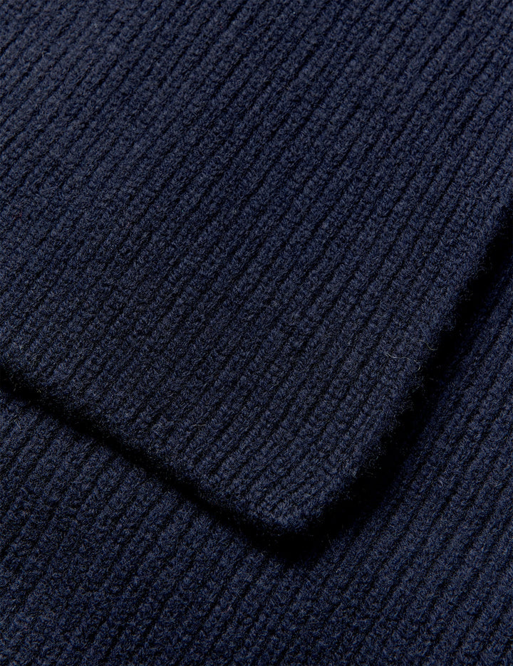 Mads Nørgaard - One Wool Freja Hooded Scarf - Sky Captain