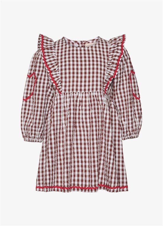 Sissel Edelbo - Nanette MINI Kjole - Brown Checks
