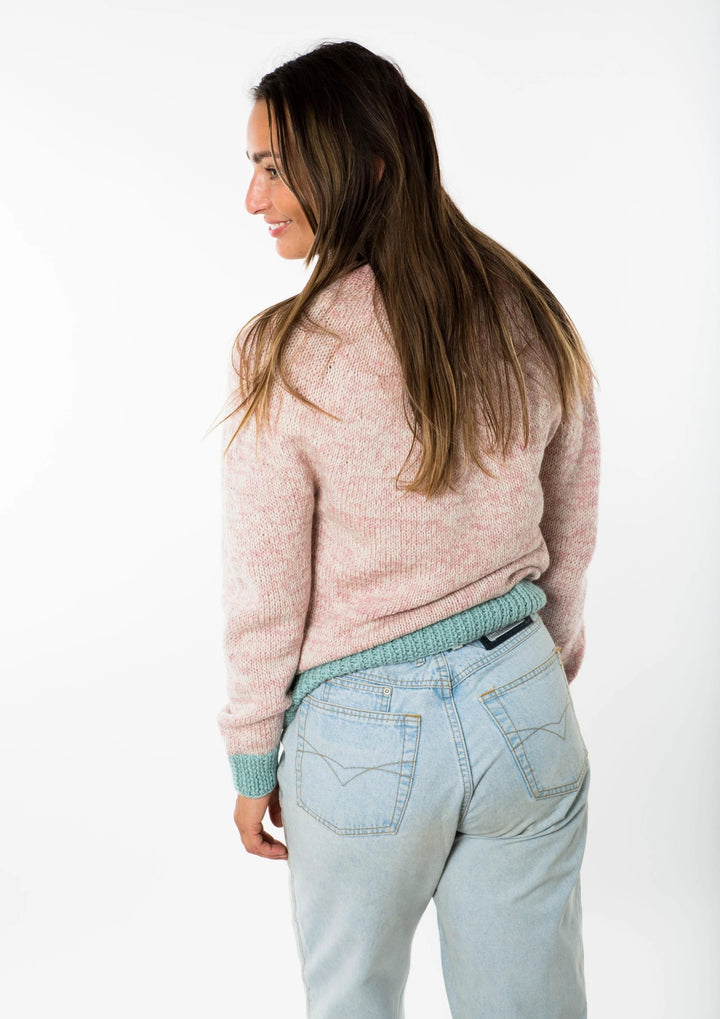 Fuza wool - Astra Sweater Round Neck - Dark Rose