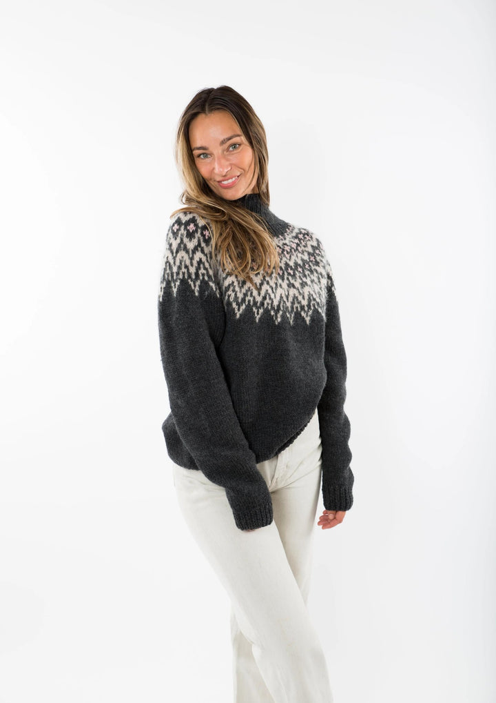 Fuza Wool - Che Che Sweater High Neck - Coal