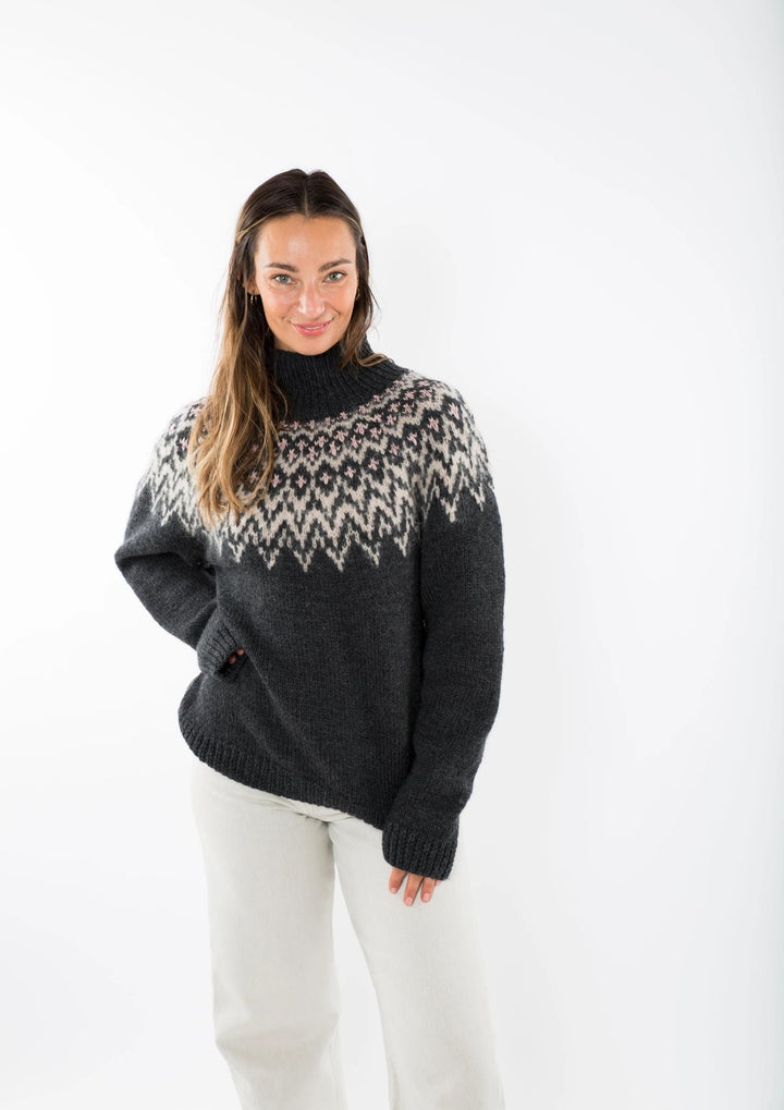 Fuza Wool - Che Che Sweater High Neck - Coal