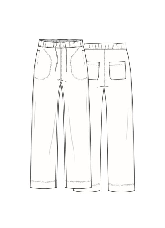 By Basic - Bukser W/Pocket &amp; String - Black
