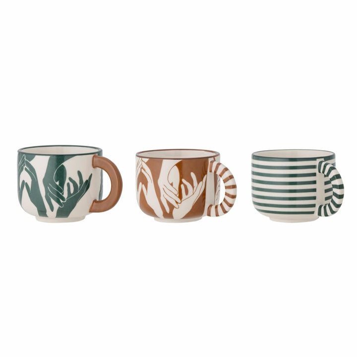 Bloomingville - Carim Kop - Grøn - Sæt med 3