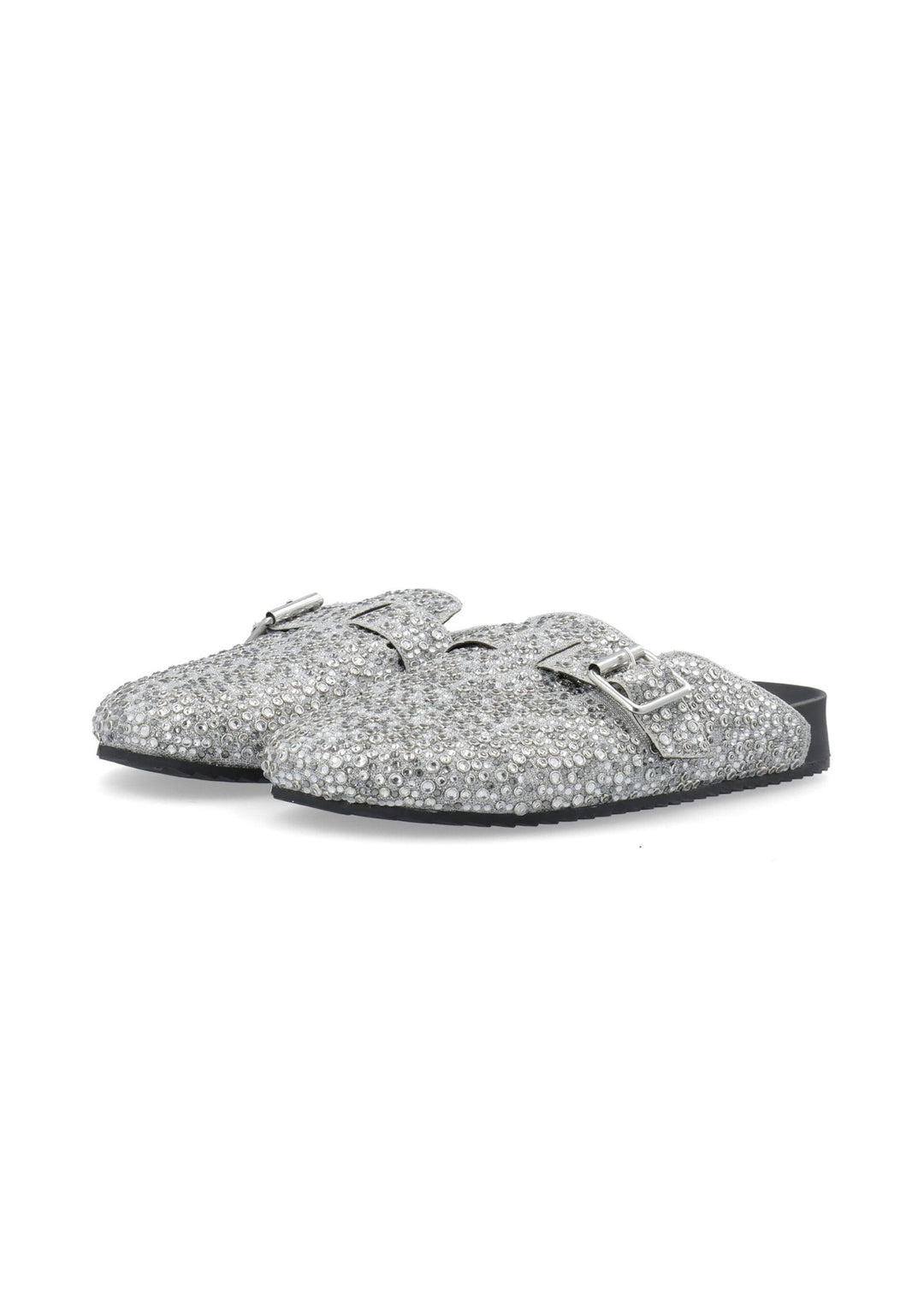 Medina x Bianco - Sand Mule Simili Stones - Silver