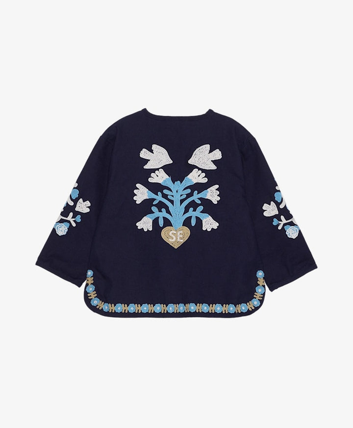 Sissel Edelbo -Maggie Mini Jakke - Navy Horses