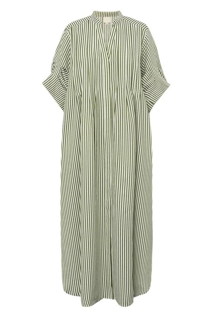 Gossia - Alexa Jo skjortekjole - Creme Army Stripes