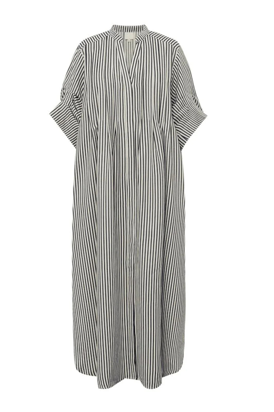 Gossia - Alexa Jo skjorte kjole - Creme Navy stripes