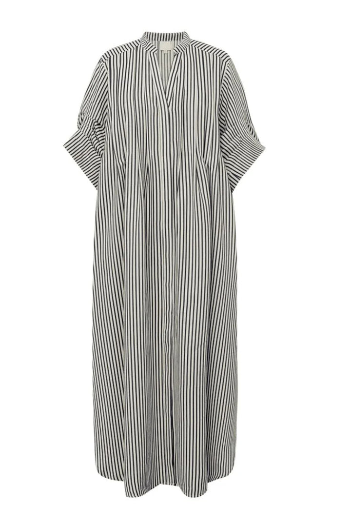 Gossia - Alexa Jo skjorte kjole - Creme Navy stripes