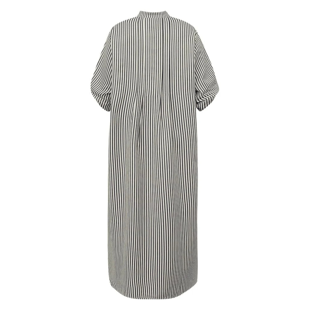 Gossia - Alexa Jo skjorte kjole - Creme Navy stripes