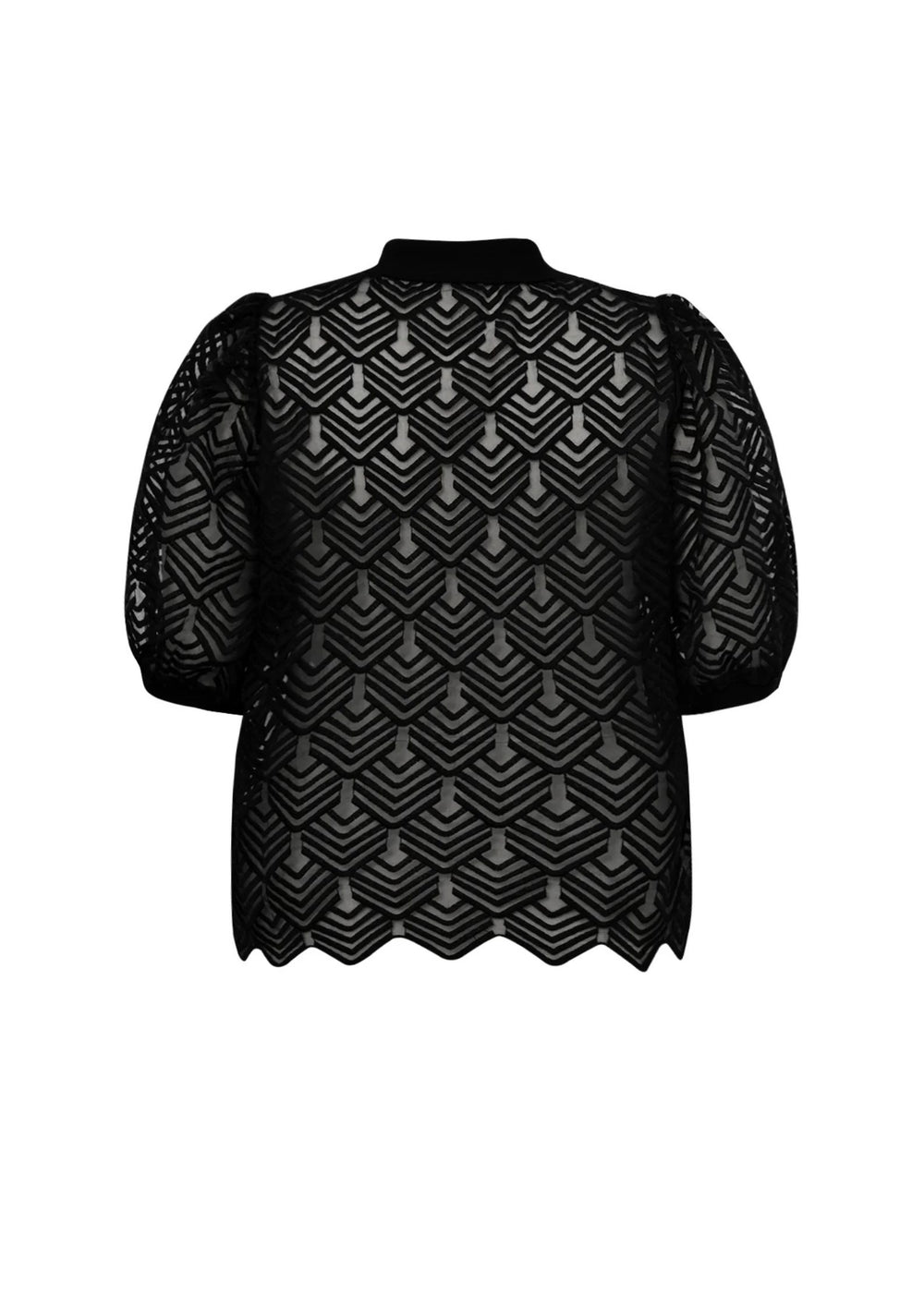 Gossia - Ava Polo Tee - Black