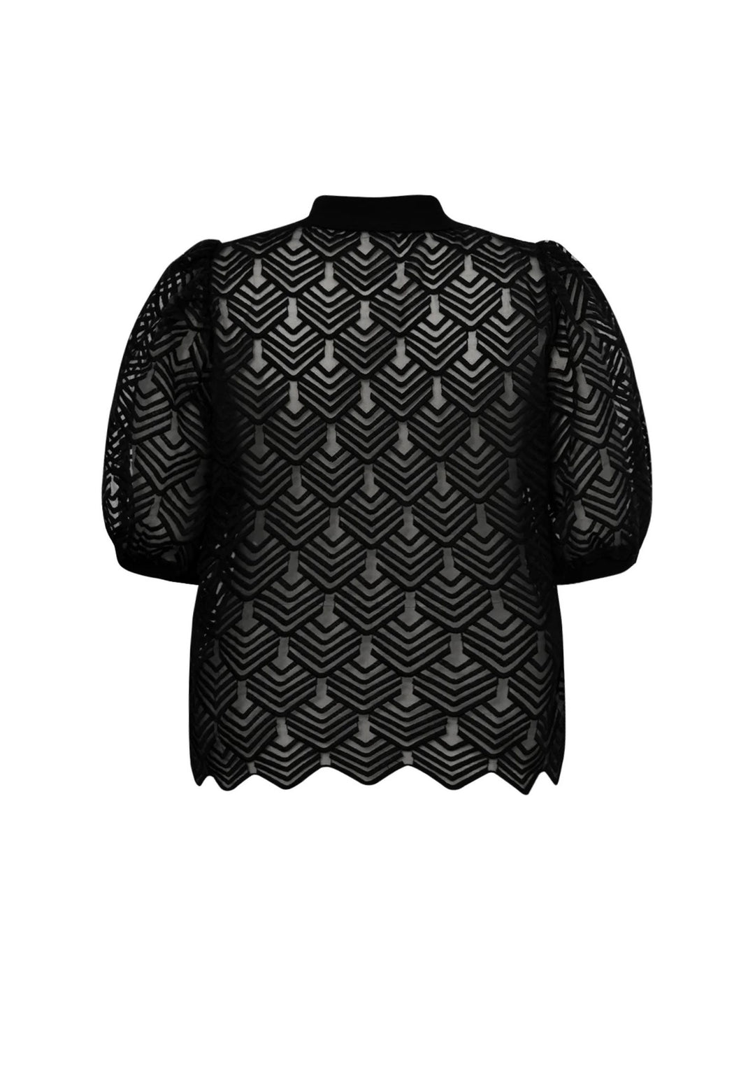 Gossia - Ava Polo Tee - Black