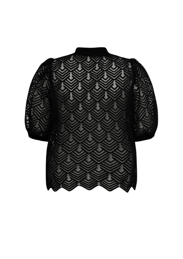 Gossia - Ava Polo Tee - Black