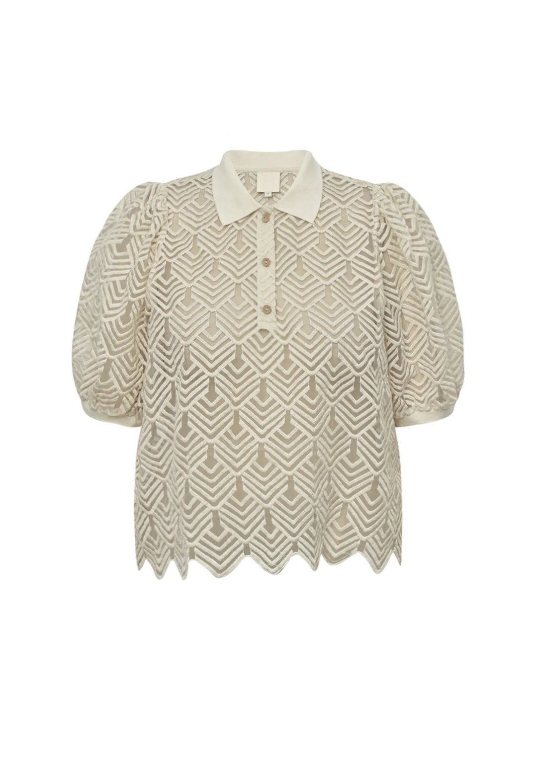 Gossia - Ava Polo Tee - Creme