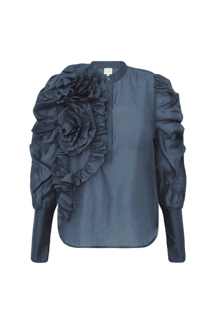 Gossia - Devine bluse - Dusty Blue