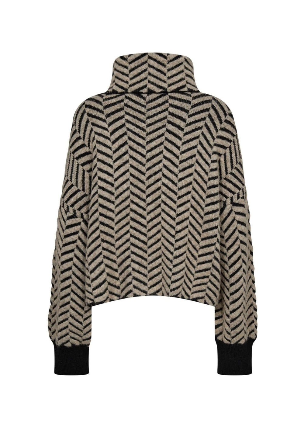 Gossia - GinaGO Sweater - Black Beige Mix