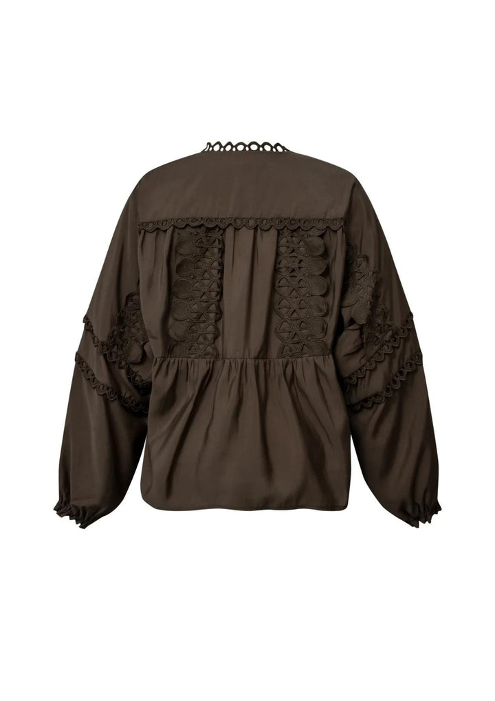 Gossia - KaiaGO Bluse - Coffee