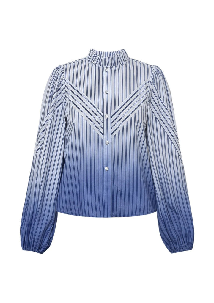 Gossia - Kanya Shirt - Blue Stribe Ombere