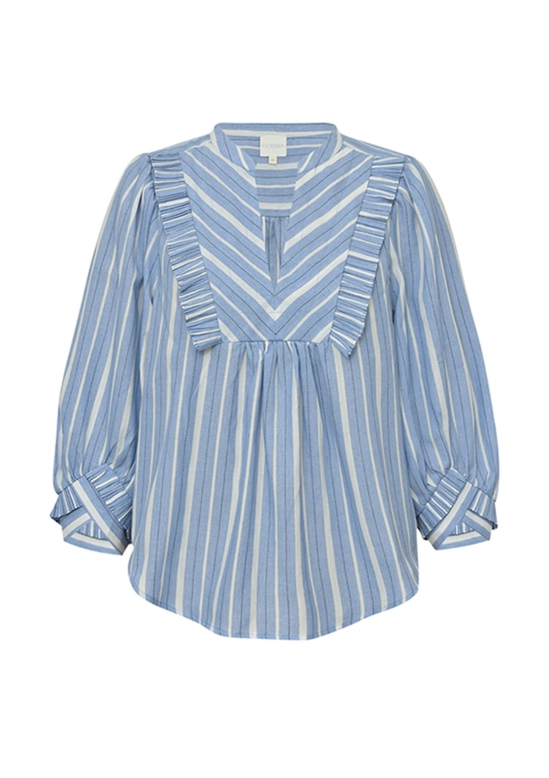 Gossia - MeeGo Ane Blouse - Light Blue Stripes