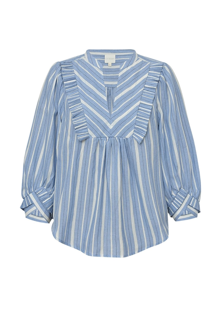 Gossia - MeeGo Ane Blouse - Light Blue Stripes