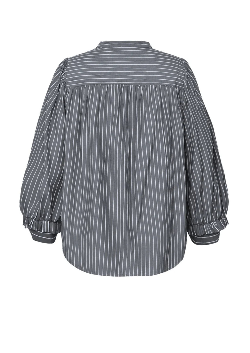 Gossia - MeeGO Sia Bluse - Grey/White Stripes