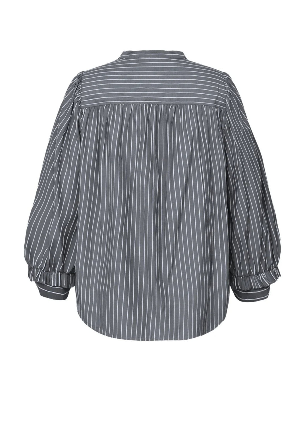 Gossia - MeeGO Sia Bluse - Grey/White Stripes