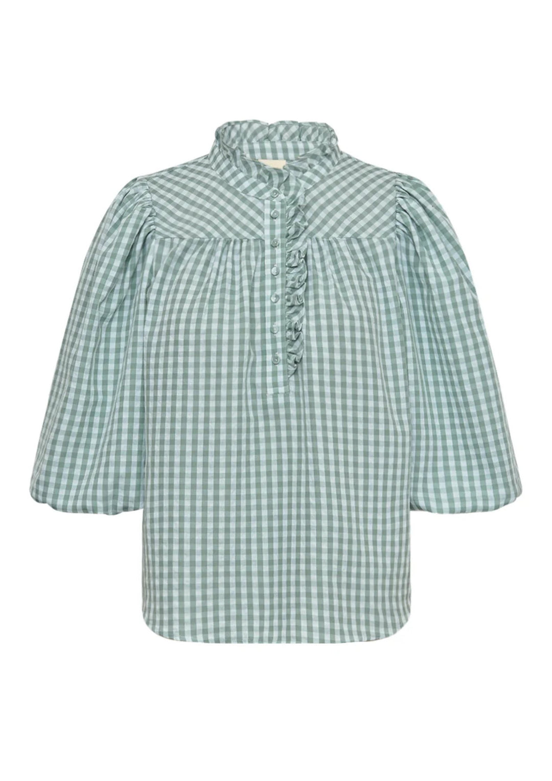 Gossia - Syrena Blouse - Mint Creme Checks