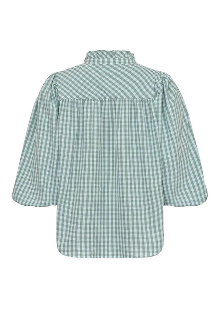 Gossia - Syrena Blouse - Mint Creme Checks