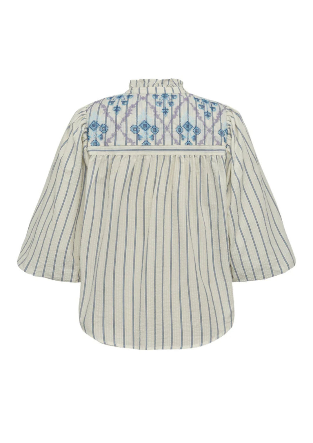 Gossia - SyrenaGO Jo - Bluse - Creme blue stripes