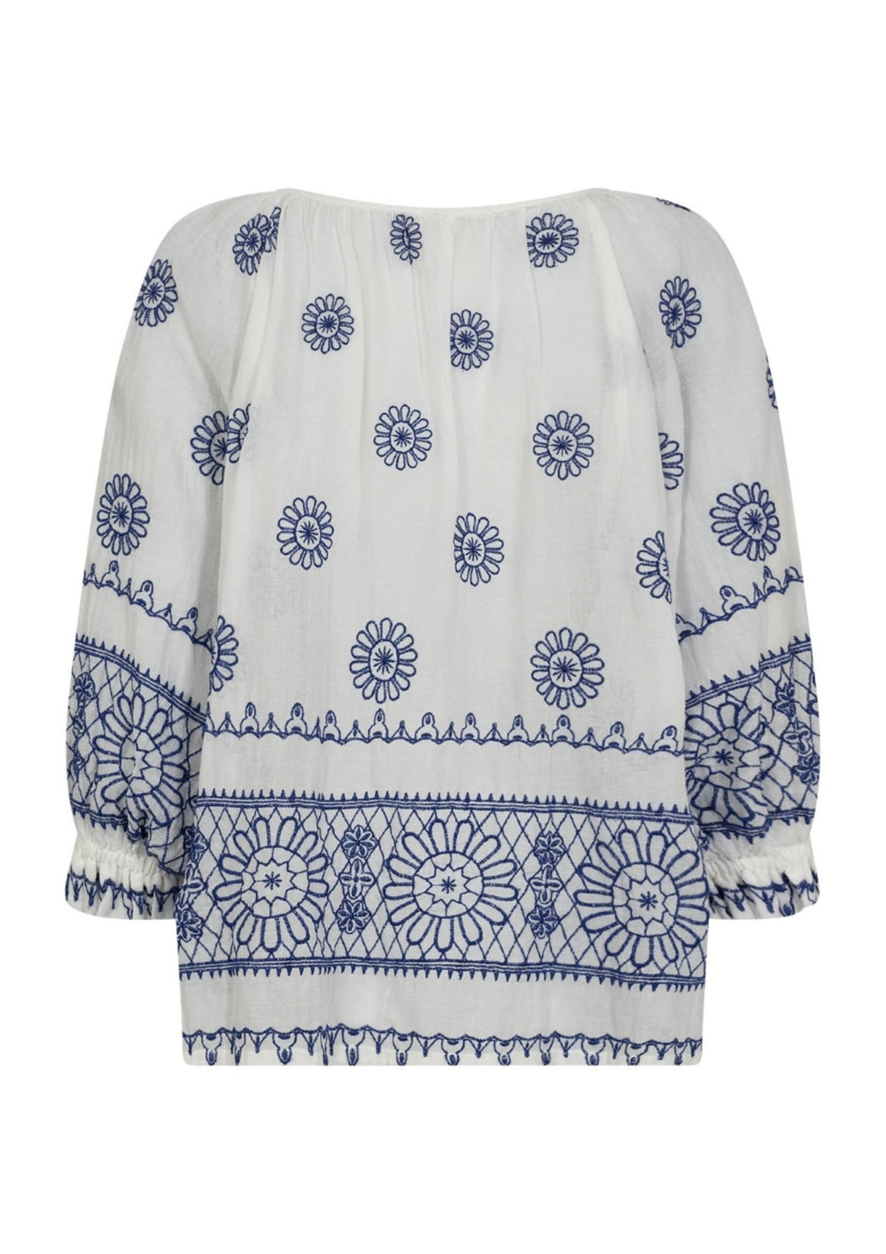 Gossia - Syrene Blouse - White Blue