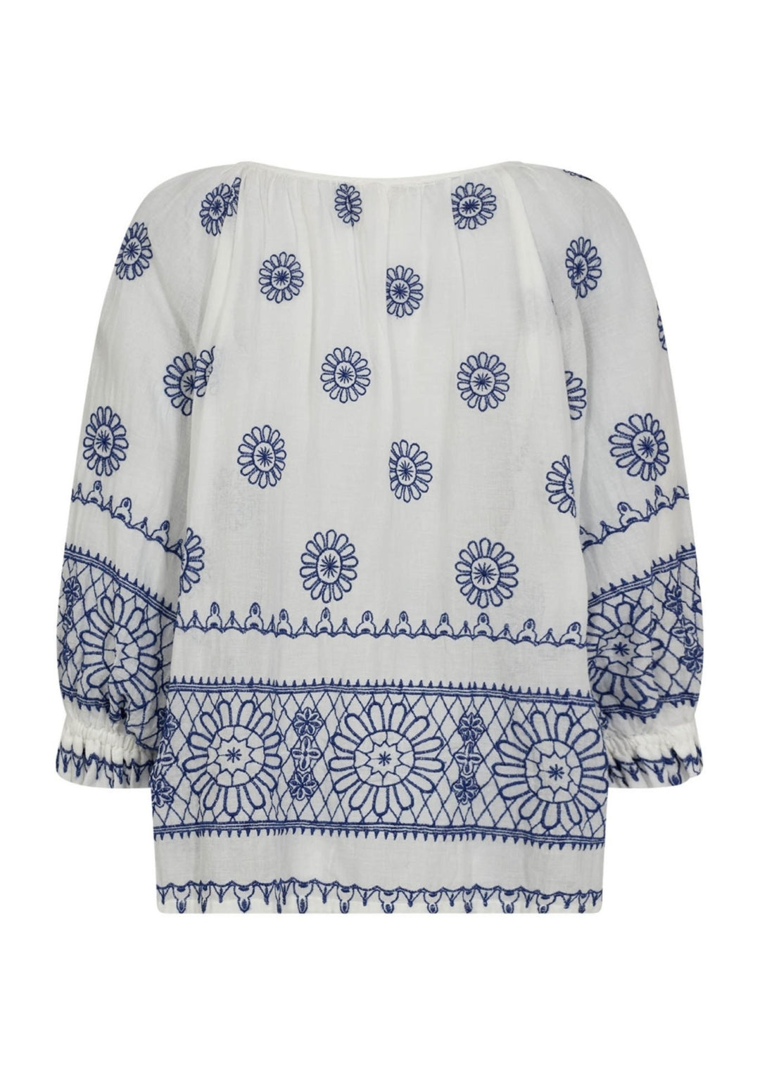 Gossia - Syrene Blouse - White Blue