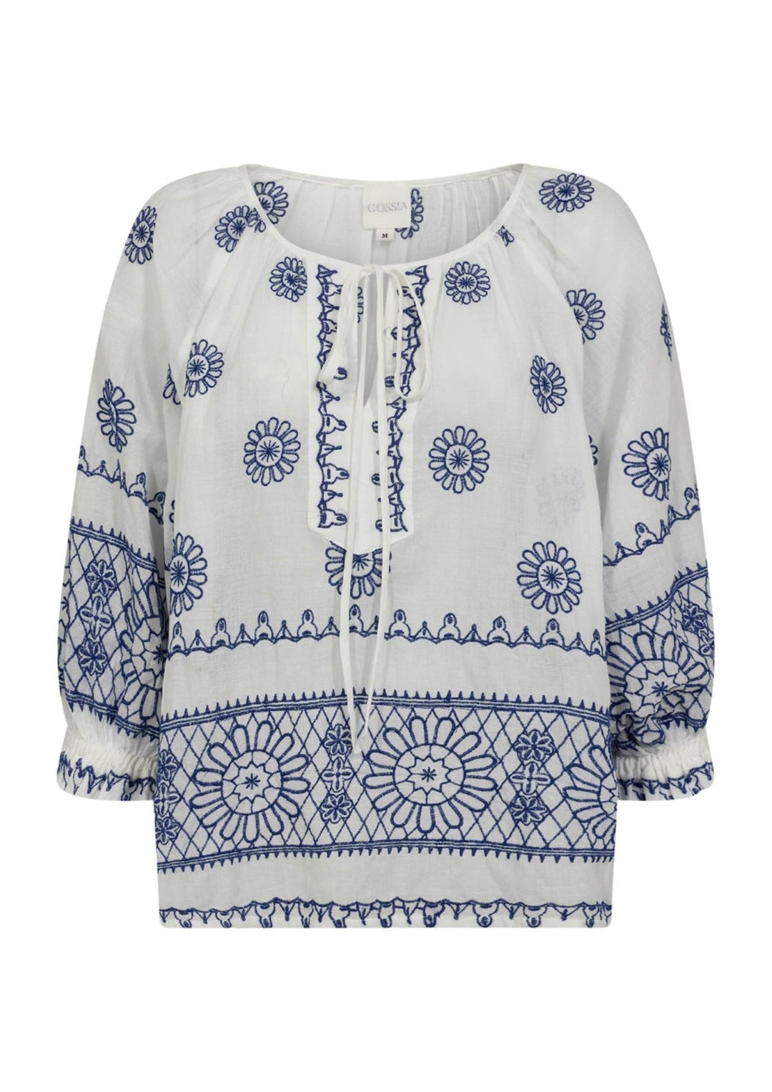 Gossia - Syrene Blouse - White Blue