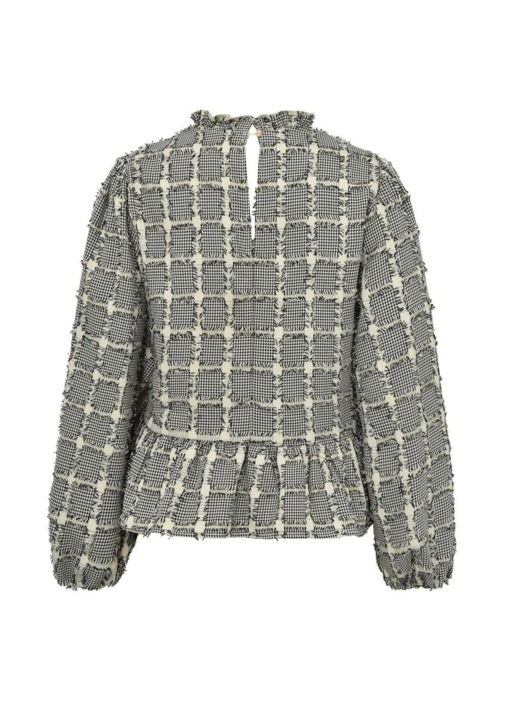 Gossia - VibsGO Bluse - Creme/Black Checks