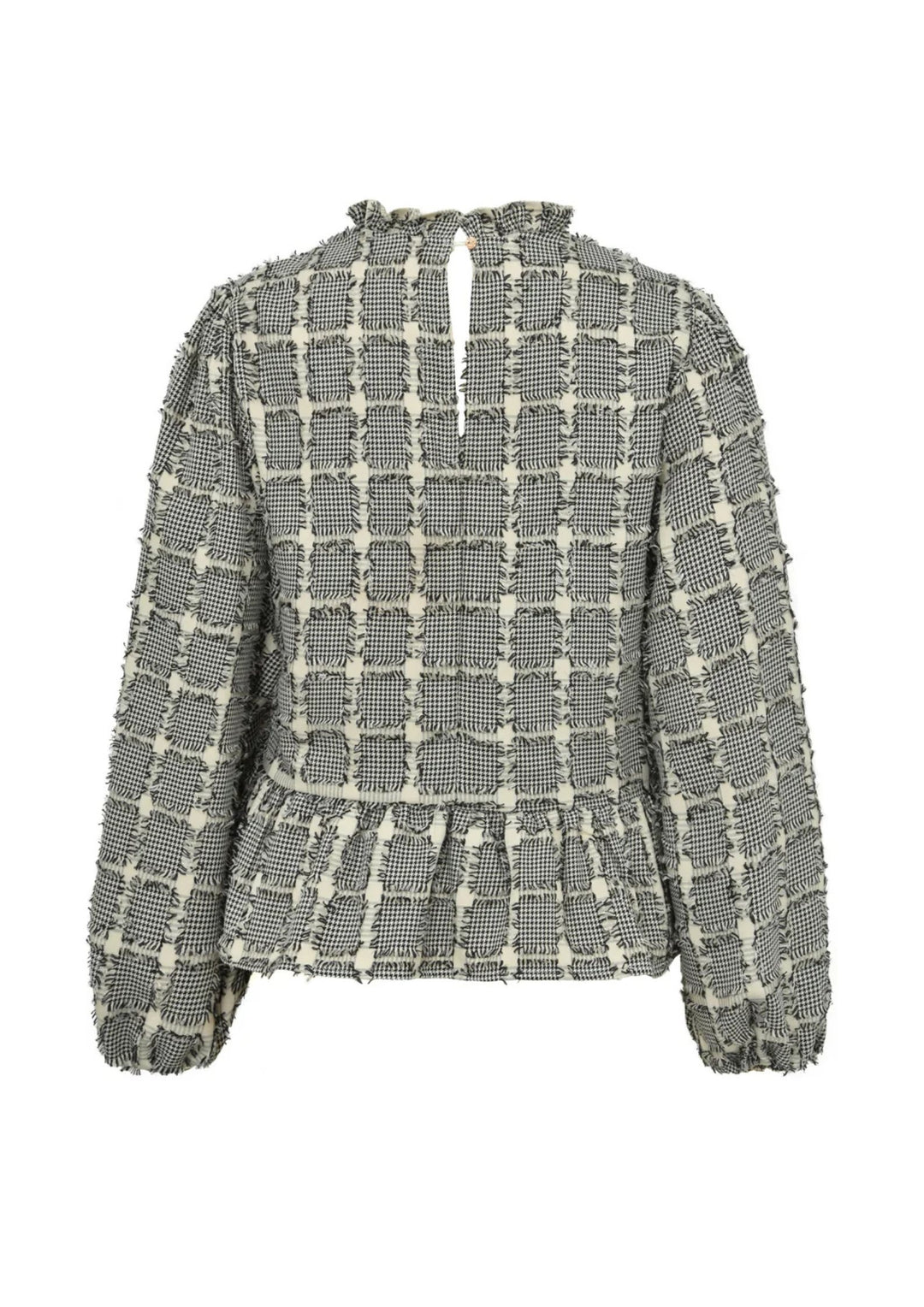 Gossia - VibsGO Bluse - Creme/Black Checks
