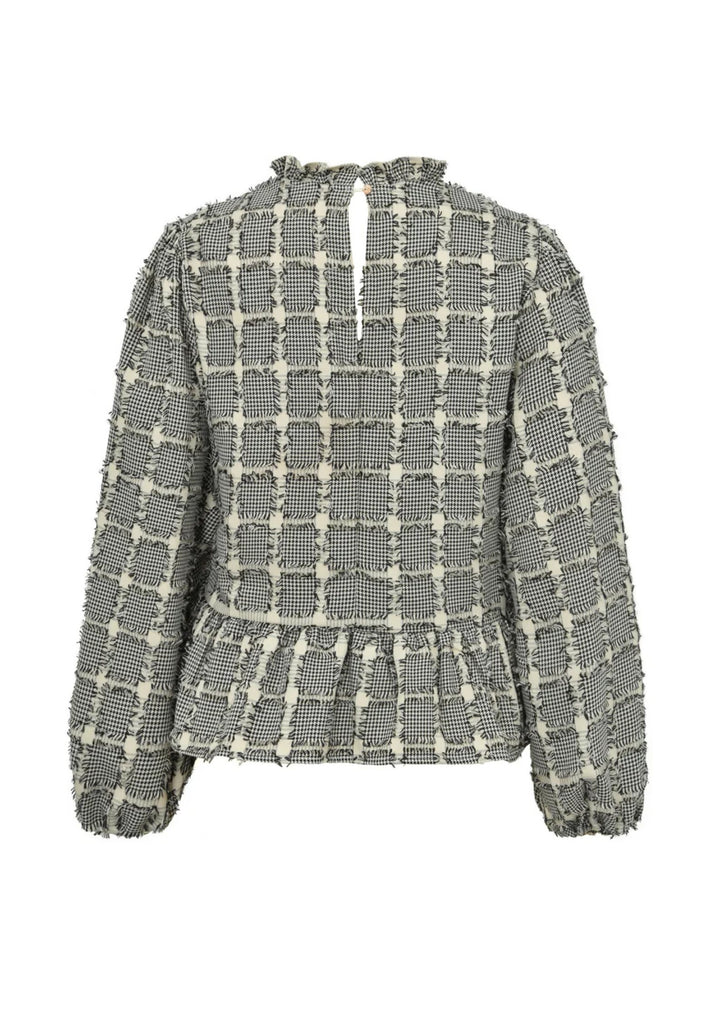 Gossia - VibsGO Bluse - Creme/Black Checks