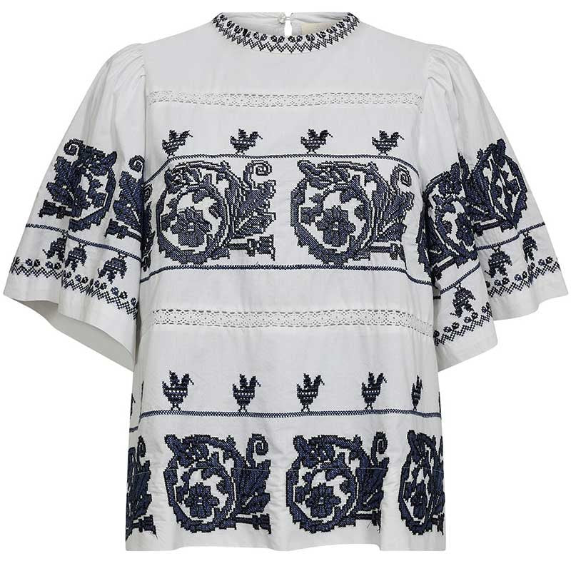 Gossia - AnnimiGO - Bluse - White/black