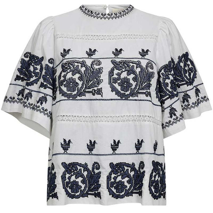 Gossia - AnnimiGO - Bluse - White/black