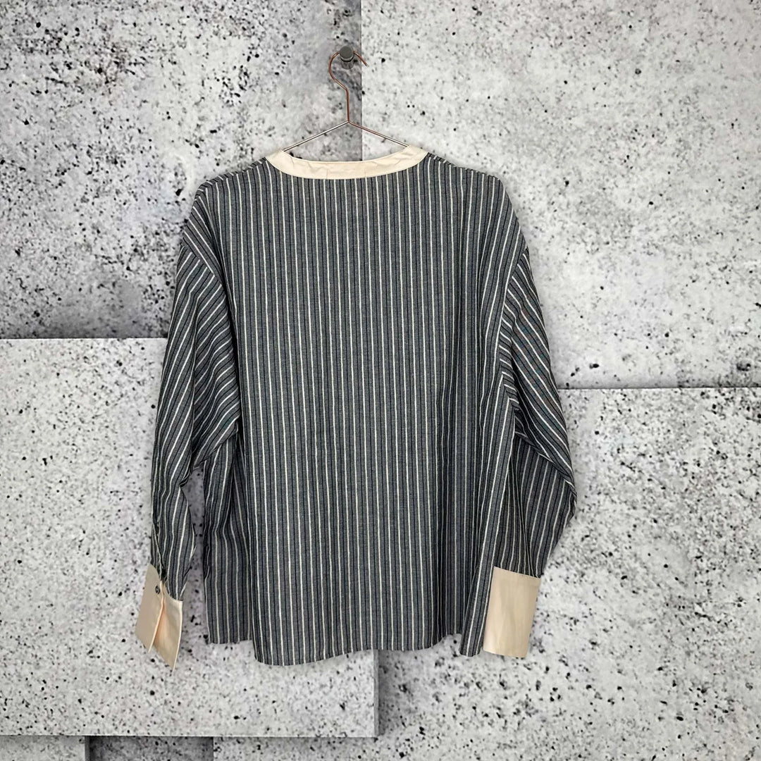 Cabana Living - Peiter 7381 Skjorte - Grey/Off-White - Onesize