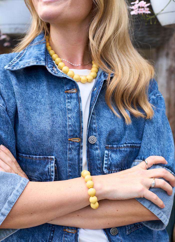 Black Colour - Celina Halskæde - Yellow - Onesize