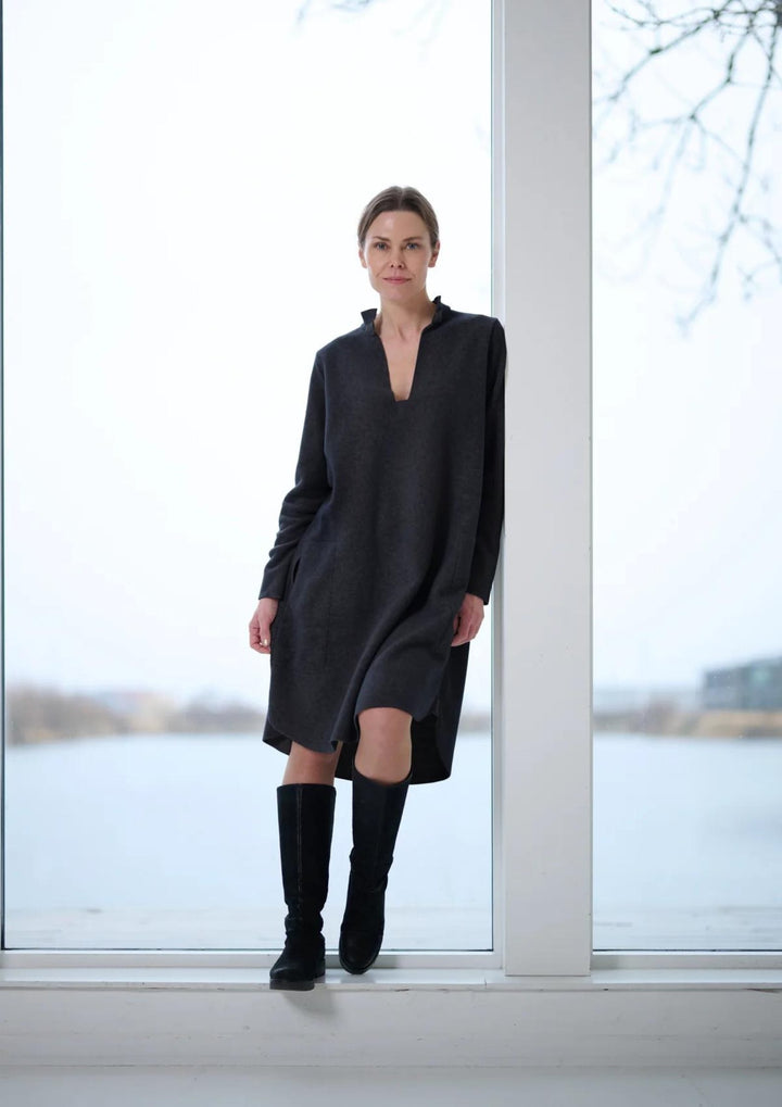 Henriette Copenhagen - Fleece - Kjole - Black