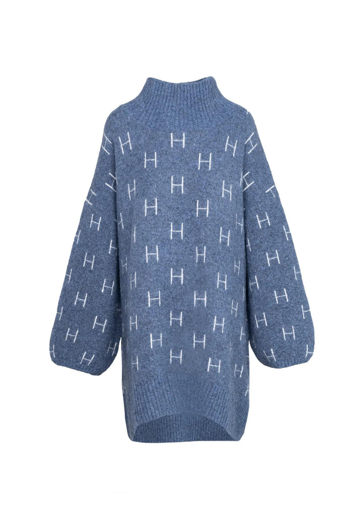 HEST - FAM Sweater Long - Blue