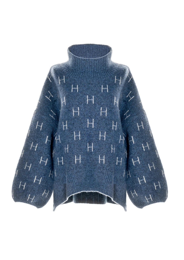HEST - FAM Sweater Short - Blue
