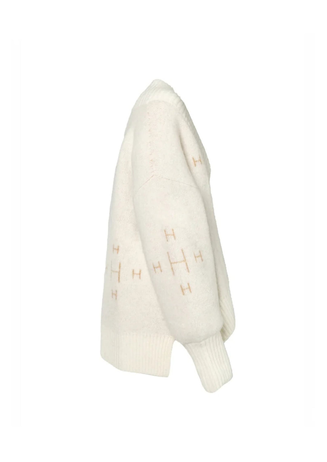 Hest - Fam V-neck Sweater - White