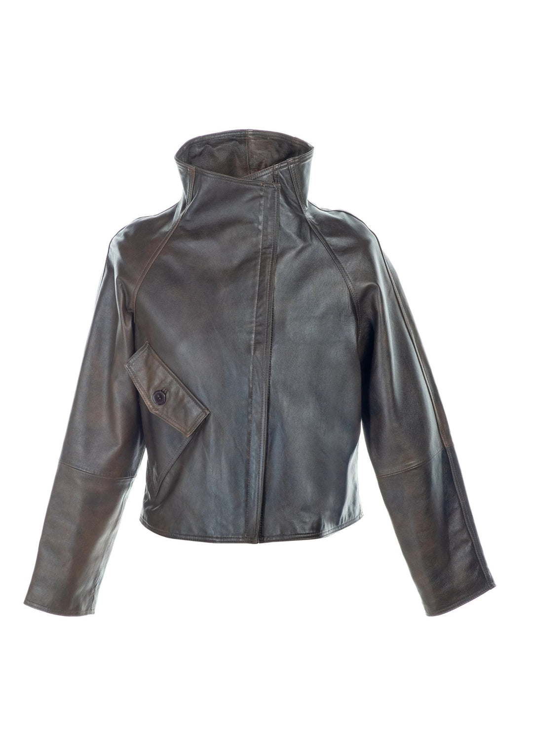 HEST - GABBY Leather Jakke - Brown - Large