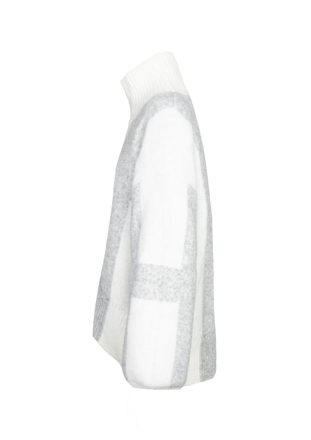 HEST - ISA Sweater - Off White With Grey